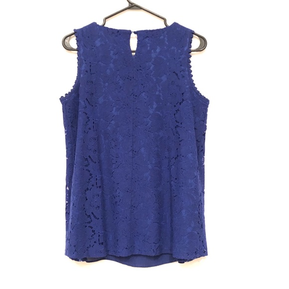 LUNA MOON navy blue sleeveless top - Picture 2 of 4